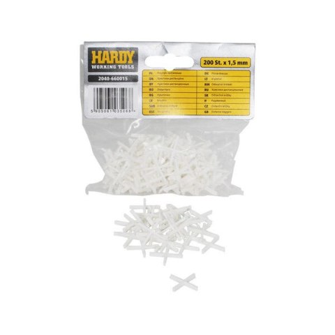 KRZYŻYKI DO PłYTEK HARDY 1,5MM 200 SZTUK - GlAZURA KRZYŻYKI DO PłYTEK HARDY 1,5MM 200 SZTUK - GlAZURA