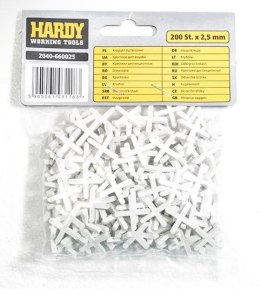 KRZYŻYKI DO PłYTEK HARDY 2,5MM 200 SZTUK - GlAZURA