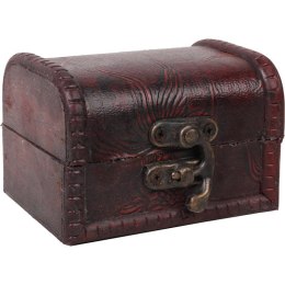 Mała szkatułka w kolorze brązowym