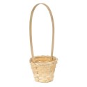 Koszyk wielkanocny naturalny do święconki fi12 cm WYS 31 CM