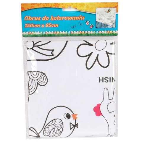 Obrus świąteczny na stół Wielkanocny do kolorowania 150x85cm