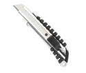 NÓŻ UNIWERSAlNY AlUMINIOWY Z OSTRZEM łAMANYM 18 MM