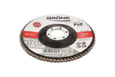 ŚCIERNICA LAMELOWA P40 GRONE 125MM ŚCIERNICA LAMELOWA P40 GRONE 125MM