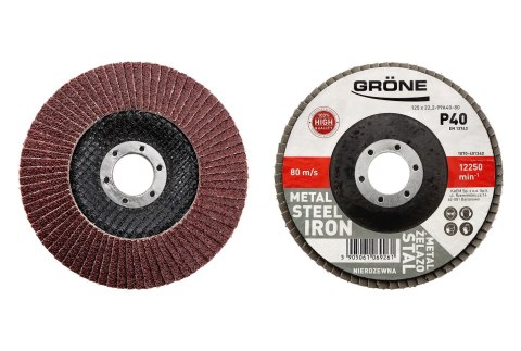 ŚCIERNICA LAMELOWA P40 GRONE 125MM ŚCIERNICA LAMELOWA P40 GRONE 125MM