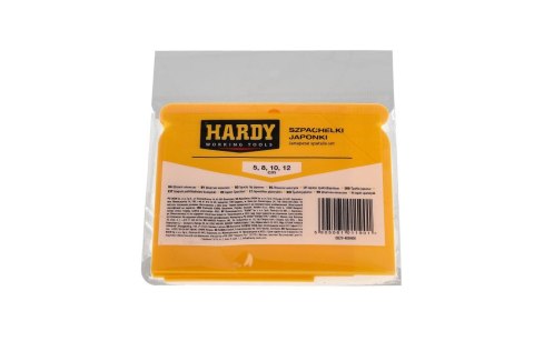 SZPACHELKI JAPONKI PLASTIKOWE HARDY ZESTAW 4 SZTUK SZPACHELKI JAPONKI PLASTIKOWE HARDY ZESTAW 4 SZTUK