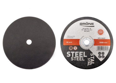 TARCZA DO CIĘCIA METAlU I STAlI GRONE 230MM, 1,8MM TARCZA DO CIĘCIA METAlU I STAlI GRONE 230MM, 1,8MM