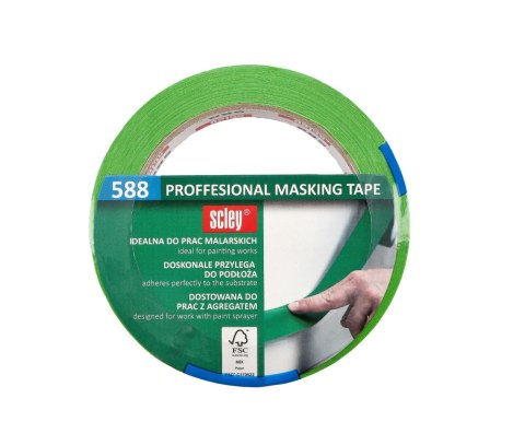 TAŚMA MAlARSKA 30 MM x 33 M, SClEY SERIA 588 TAŚMA MASKUJĄ CA TAŚMA MAlARSKA 30 MM x 33 M, SClEY SERIA 588 TAŚMA MASKUJĄ CA