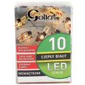 LAMPKI 10 LED GŁOWA BAŁWANKA NA KLAMERKACH