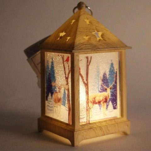 Dekoracyjna Latarenka LED z Figurką Renifera