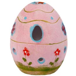 Różowy Ceramiczny Lampion w Kształcie Jajka 14cm