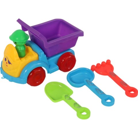 Samochód z akcesoriami do piasku
