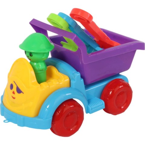Samochód z akcesoriami do piasku