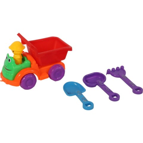 Samochód z akcesoriami do piasku