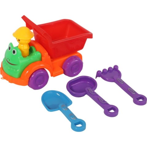 Samochód z akcesoriami do piasku
