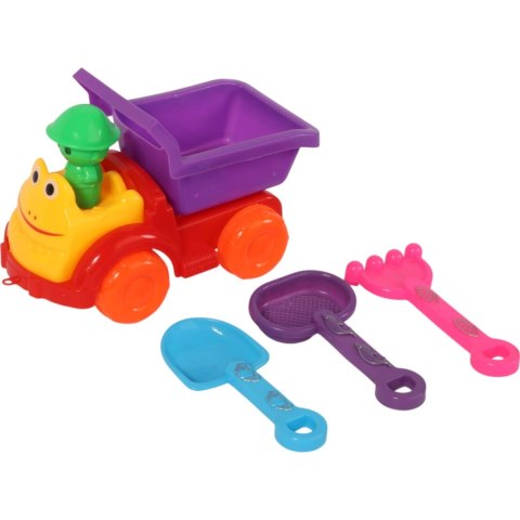 Samochód z akcesoriami do piasku