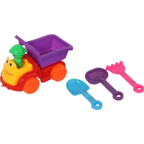 Samochód z akcesoriami do piasku