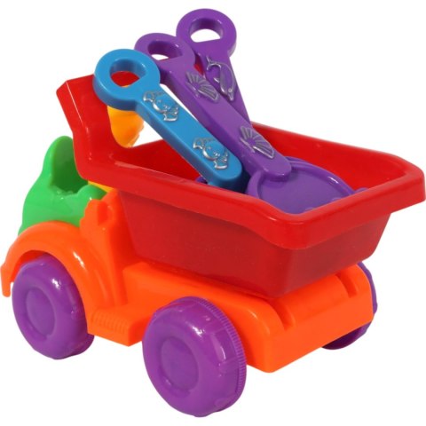 Samochód z akcesoriami do piasku