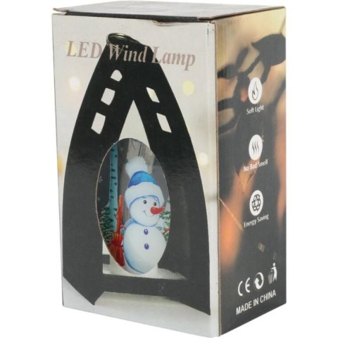 LAMPION ŚWIĄTECZNY LATARENKA DEKORACJA ŚWIETLNA LED BOŻE NARODZENIE BAŁWAN