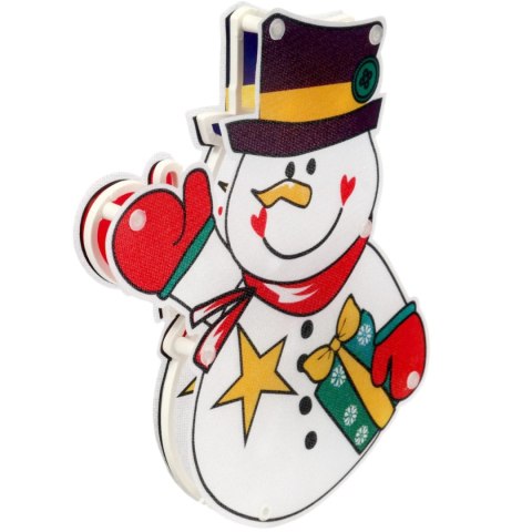 BOŻONARODZENIOWA DEKORACJA ŚWIETLNA- BAŁWAN 19 CM