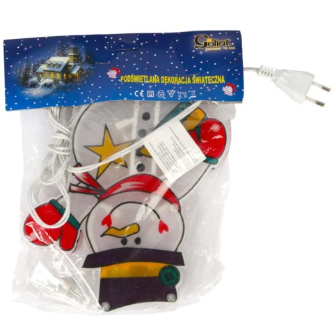 BOŻONARODZENIOWA DEKORACJA ŚWIETLNA- BAŁWAN 19 CM