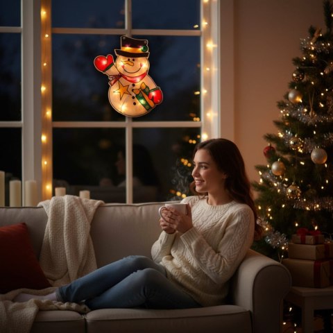 BOŻONARODZENIOWA DEKORACJA ŚWIETLNA- BAŁWAN 19 CM