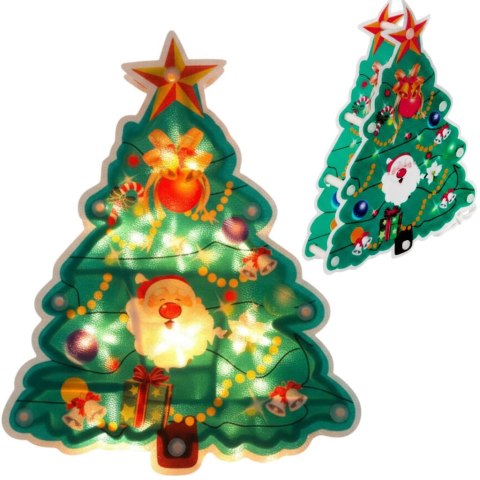 BOŻONARODZENIOWA DEKORACJA ŚWIETLNA- CHOINKA 20 CM