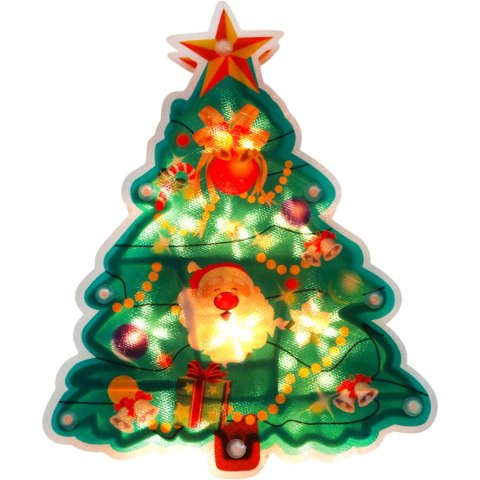 BOŻONARODZENIOWA DEKORACJA ŚWIETLNA- CHOINKA 20 CM