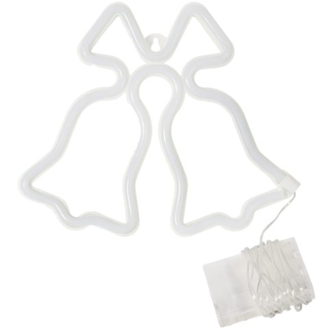 BOŻONARODZENIOWA DEKORACJA ŚWIETLNA LED - NEON DZWONKI 23 CM