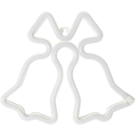 BOŻONARODZENIOWA DEKORACJA ŚWIETLNA LED - NEON DZWONKI 23 CM