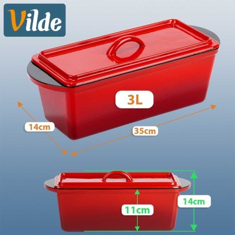 BRYTFANNA FORMA ŻELIWNA EMALIOWANA DO CHLEBA CAST LINE 279095