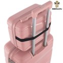 Zestaw walizek BERWIN Torna 4w1 - twarde walizki na kółkach + kosmetyczka DUSTY Rose