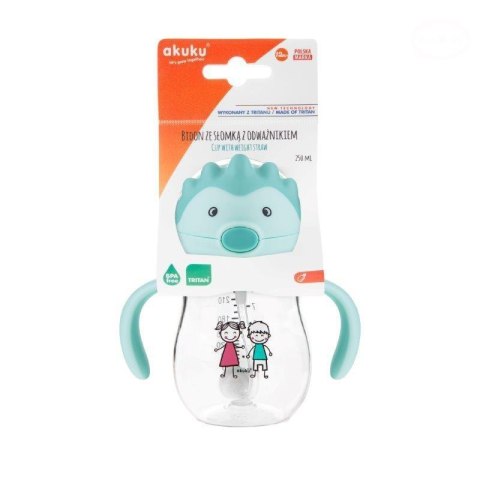Bidon ze słomką z odważnikiem AKUKU