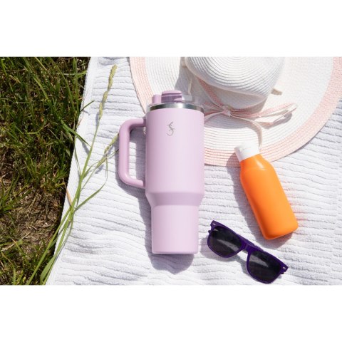 Kubek termiczny, stal nierdzewna, 1,2 l, lawendowy