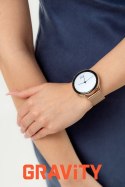 SMARTWATCH DAMSKI GRAVITY GT11-8 - AMOLED, DODATKOWY PASEK (sg044h)