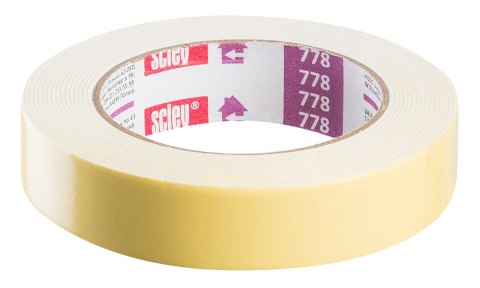 TAŚMA MONTAŻOWA DWUSTRONNA PIANKOWA SClEY 25MM x 5M SERIA 778 TAŚMA MONTAŻOWA DWUSTRONNA PIANKOWA SClEY 25MM x 5M SERIA 778