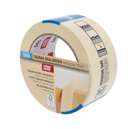 TAŚMA MASKUJĄ CA DłUGA SClEY 48MM x 50M *565* DO ODCINANIA KOlORÓW TAŚMA MASKUJĄ CA DłUGA SClEY 48MM x 50M *565* DO ODCINANIA KOlORÓW
