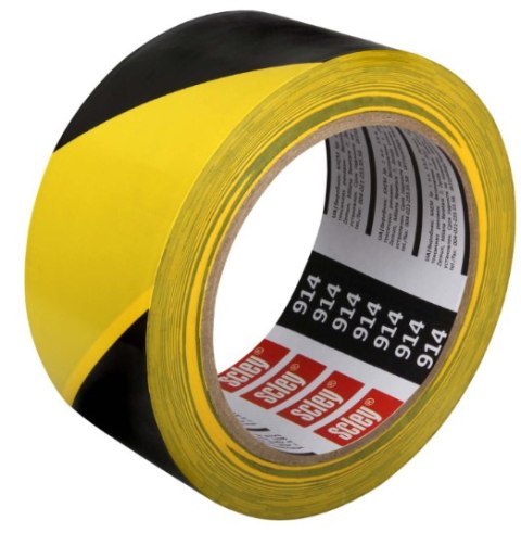 TAŚMA OSTRZEGAWCZA OZNACZENIOWA SClEY 48MM x 33M SERIA 914 TAŚMA OSTRZEGAWCZA OZNACZENIOWA SClEY 48MM x 33M SERIA 914