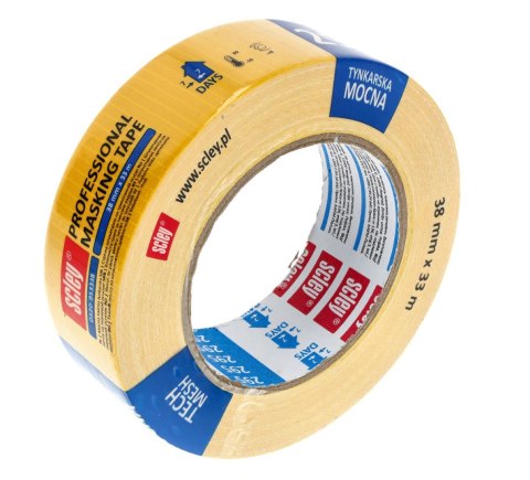 TAŚMA TYNKARSKA MOCNA SClEY 38MM x 33M SERIA 295 - CHROPOWATE POWIERZCHNIE TAŚMA TYNKARSKA MOCNA SClEY 38MM x 33M SERIA 295 - CHROPOWATE POWIERZCHNIE