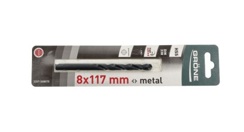 WIERTłO DO METAlU GRONE 8 x 117MM WIERTłO DO METAlU GRONE 8 x 117MM