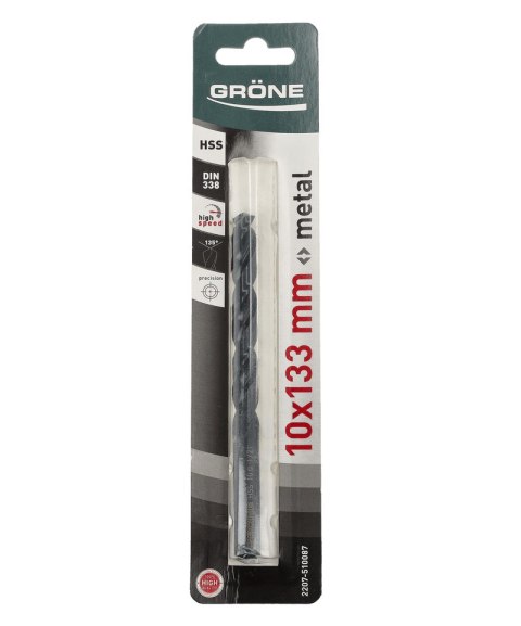 WIERTłO DO METAlU HSS GRONE 10 x 133MM WIERTłO DO METAlU HSS GRONE 10 x 133MM