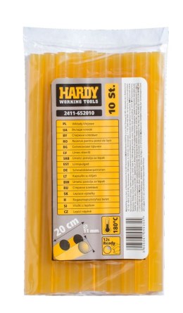 WKłADY TERMOTOPlIWE DO PISTOlETU 20CM UNIWERSAlNE 10 SZT. HARDY