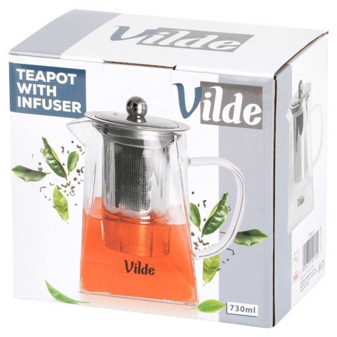 DZBANEK SZKLANY 730ml Z ZAPARZACZEM DO HERBATY ZIÓŁ 259412