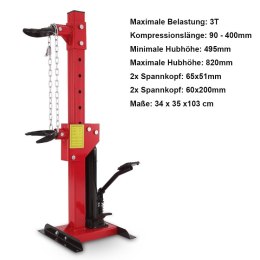 Hydrauliczny ściskacz sprężyn napinacz amortyzatorów 3T solidny