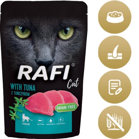 RAFI Karma Mokra Pasztet Dla Kotów Sterylizowanych z Tuńczykiem 100g - 1 szt. RAFI