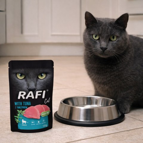 RAFI Karma Mokra Pasztet Dla Kotów Sterylizowanych z Tuńczykiem 100g - 1 szt. RAFI