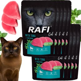 RAFI Karma Mokra Pasztet Dla Kotów Sterylizowanych z Tuńczykiem 100g x 10 szt. RAFI
