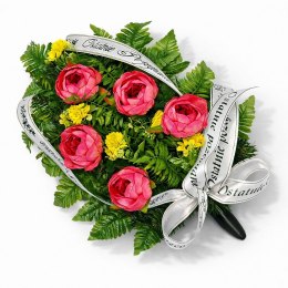 Wiązanka pogrzebowa wieniec na pogrzeb sztuczne kwiaty