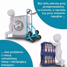 Wózek magazynowy transportowy Młynarka schokdkowy do 200kg 3 kolory