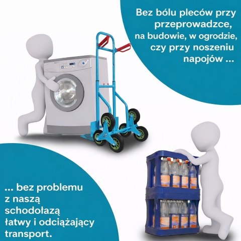Wózek magazynowy transportowy Młynarka schokdkowy do 200kg 3 kolory