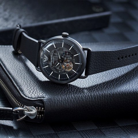 ZEGAREK MĘSKI EMPORIO ARMANI AVIATOR AUTOMATIC AR60028 + BOX (zi099c)